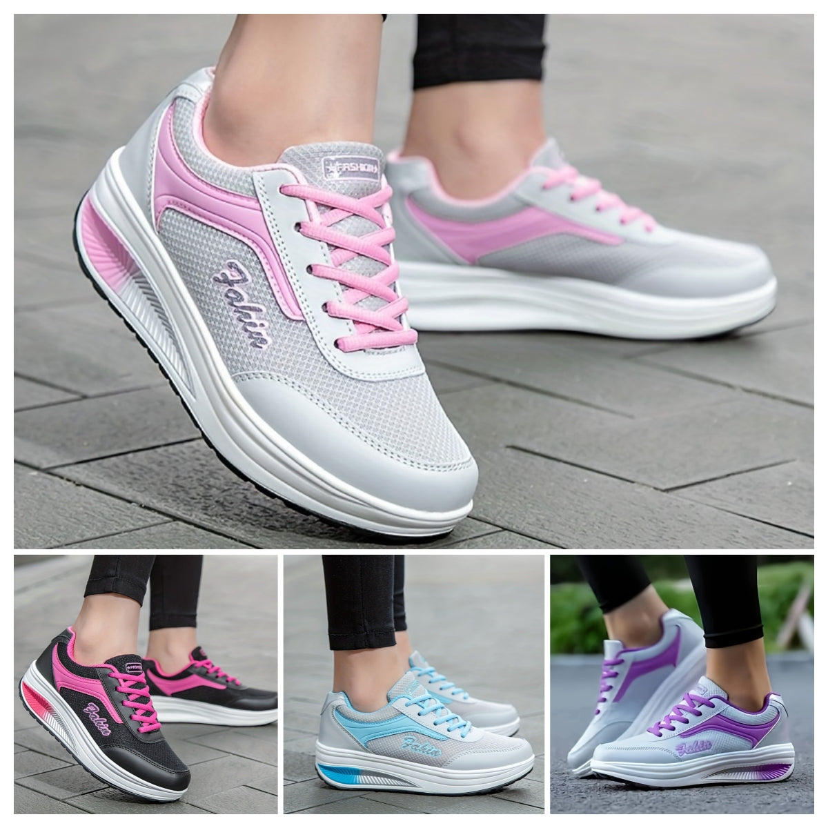 🔥👟【35-43】2025 Нови дамски модни дишащи меки подметки, удобни ежедневни спортни обувки