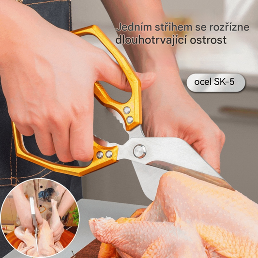 🔥Časově omezená nabídka🔥 Multifunkční, odolné a ostré kuchyňské nůžky