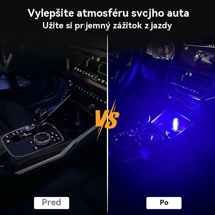 [50% zľava] [Kúpte jeden a druhý dostanete zadarmo] K dispozícii viacero farieb - USB nočné svetlo do auta