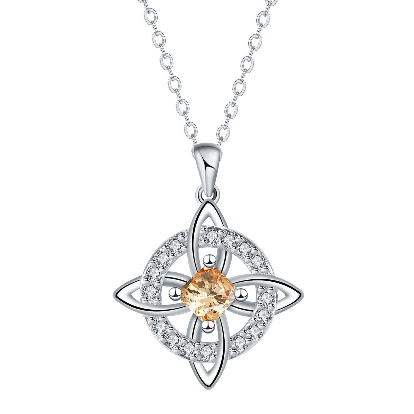 🔮💞Collar místico de nudo de bruja con piedra de nacimiento ✅️Pago contra entrega