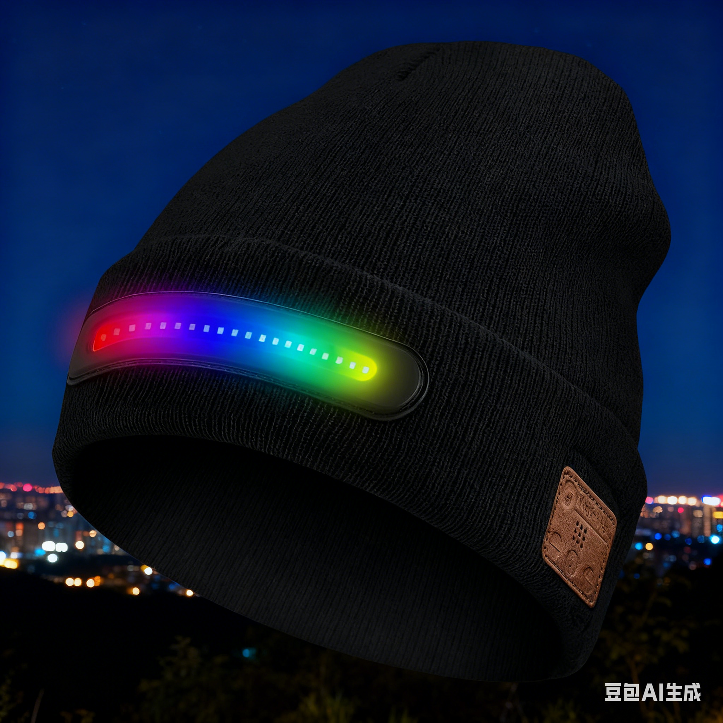 🔥50% zľava🔥🧢Nabíjateľná LED čiapka s Bluetooth，Zostaňte v teple💡