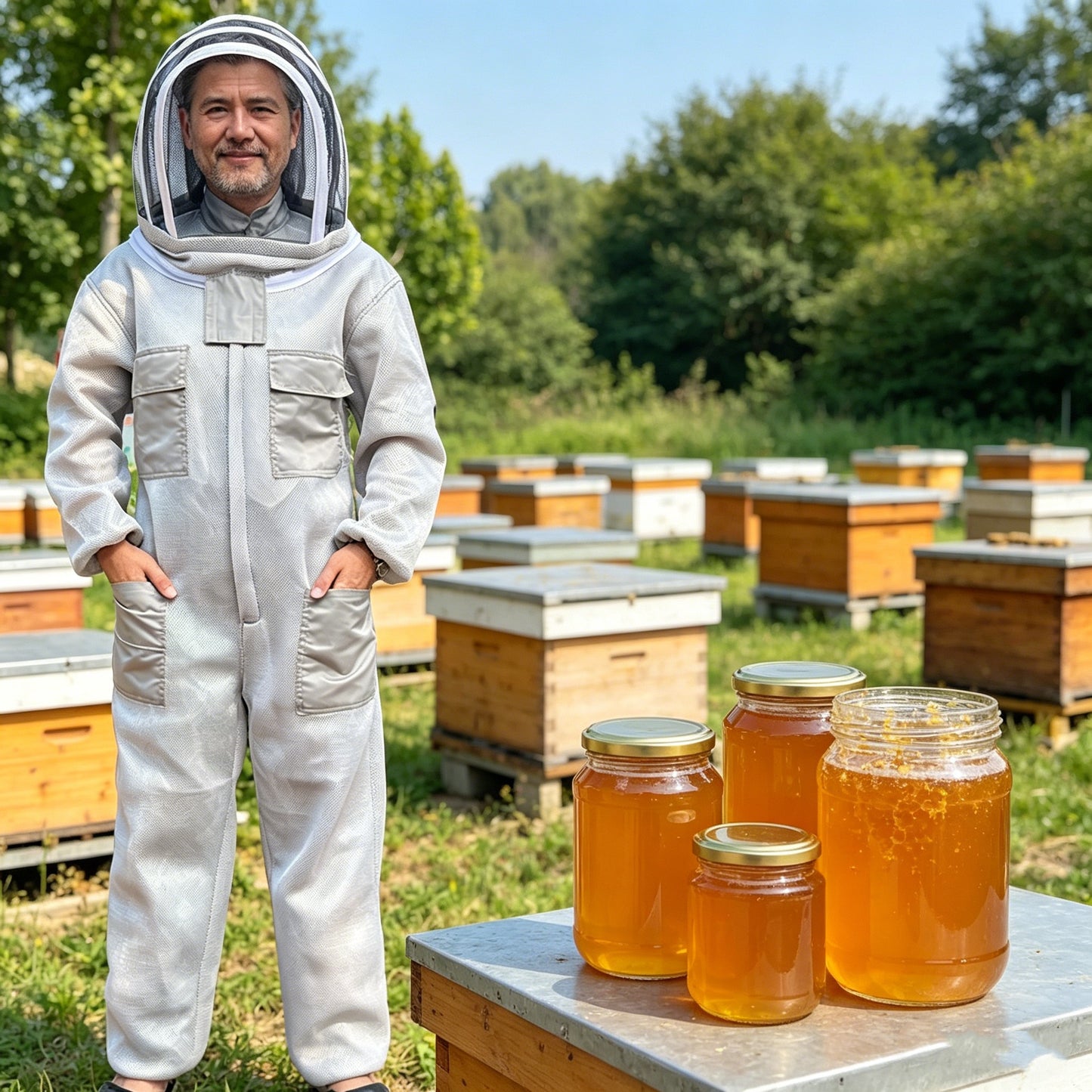 【M-2XL】🐝Mono de abeja confeccionado en malla de algodón 3D✅️Pago contra entrega