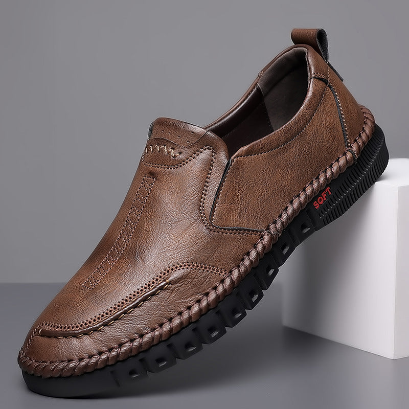 🏆👞【39-44】2026 casualowe buty sportowe dla mężczyzn, wykonane z prawdziwej skóry, z miękką, antypoślizgową, oddychającą podeszwą ✅Płatność przy odbiorze