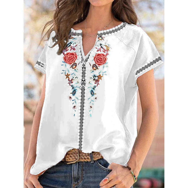 💓💓【50 % popust】【S-5XL】Nova ženska majica v etničnem slogu