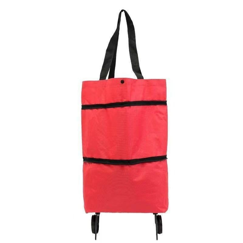 1 sztuka 119zł【Najlepiej sprzedający się produkt】🛒♻️2 w 1 składana torba na zakupy i plecak, lekka torba na zakupy/wózek na kółkach