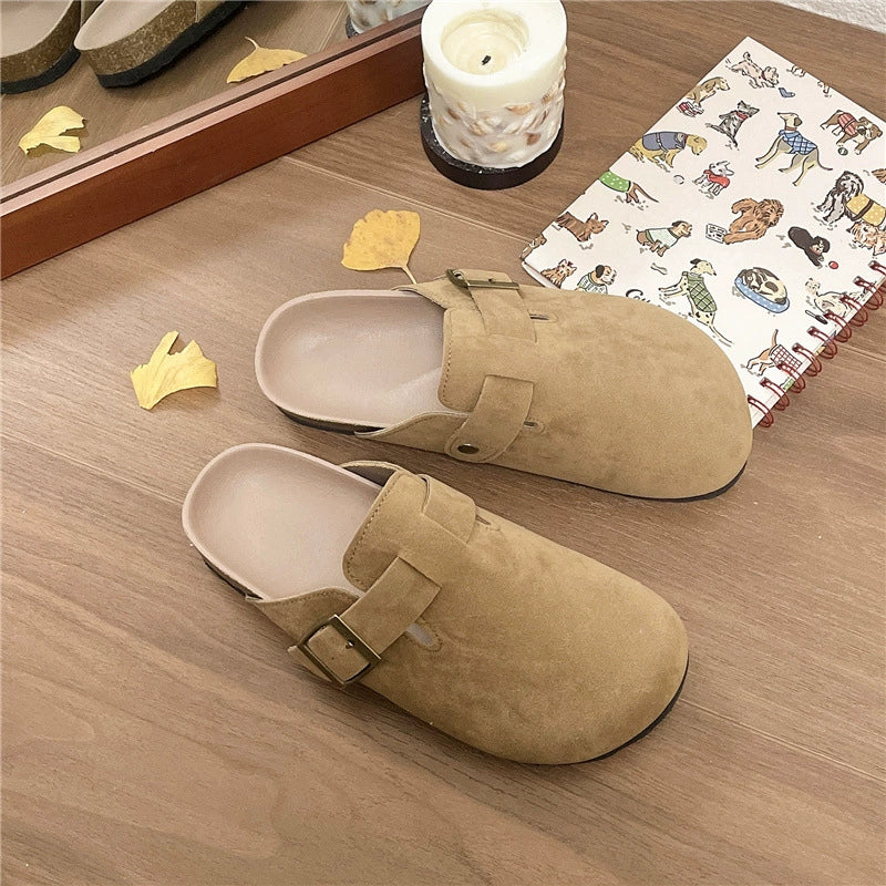 👡[Nov jesensko/zimski stil] [50 % popust] Zaprti copati, ženski čevlji z mehkim podplatom