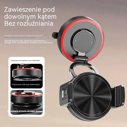 📱 50% taniej! Uchwyt samochodowy na telefon z przyssawką, siłą magnesu 20 N, teleskopowym ramieniem i obrotem 360°. Stabilny i składany! ✨🚗
