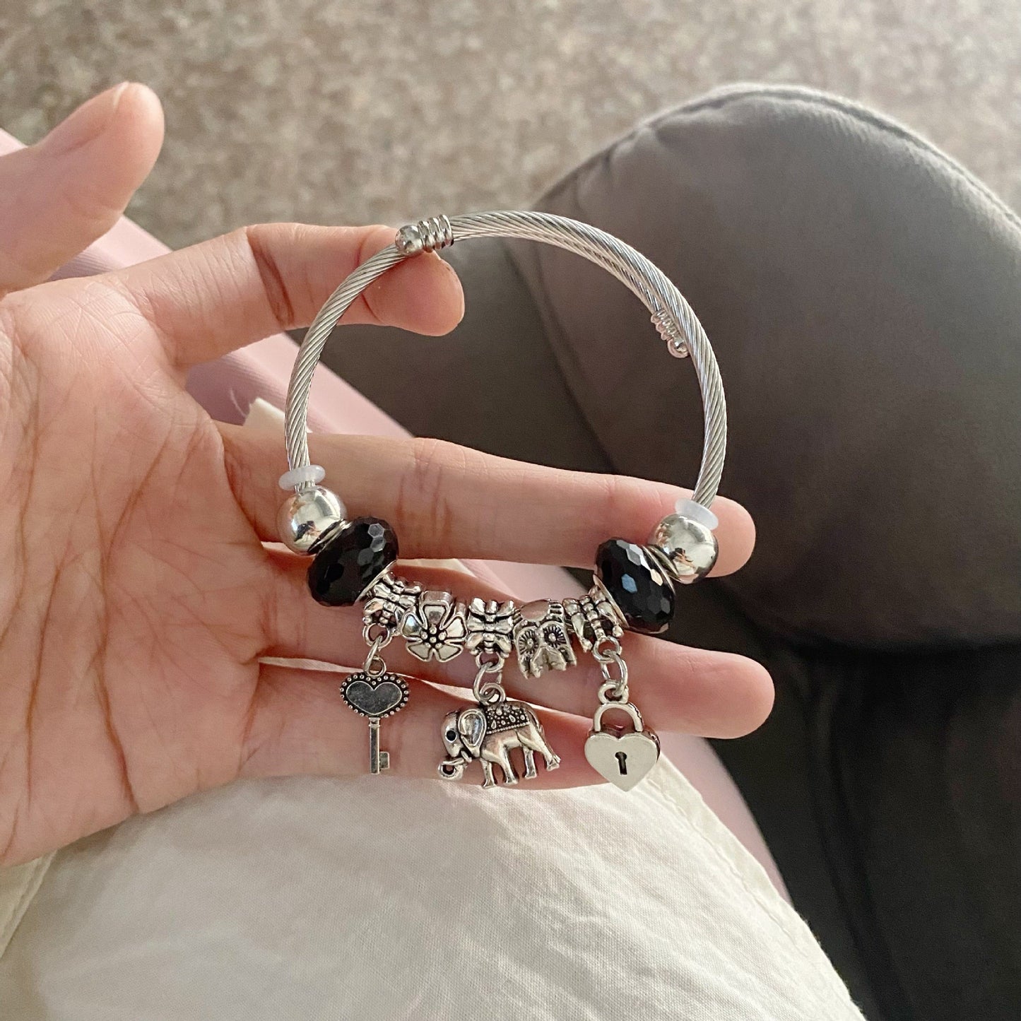 【50 % popust】💖✨Nastavljiva zapestnica iz srebra 925 z lovilcem sanj