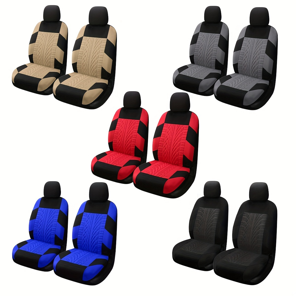 🚗🚗【50% kedvezmény 🔥】Modern, univerzális 2025-ös autóüléshuzat szett, puha bőrből, 2 részes készlet