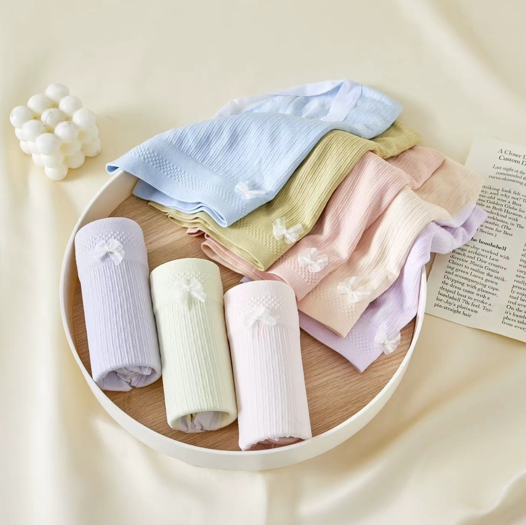 🎀💟【8 sztuk】【40-90kg】Prosta i wygodna bielizna damska z wysokim stanem, oddychająca, antybakteryjna, wykonana z czystej bawełny