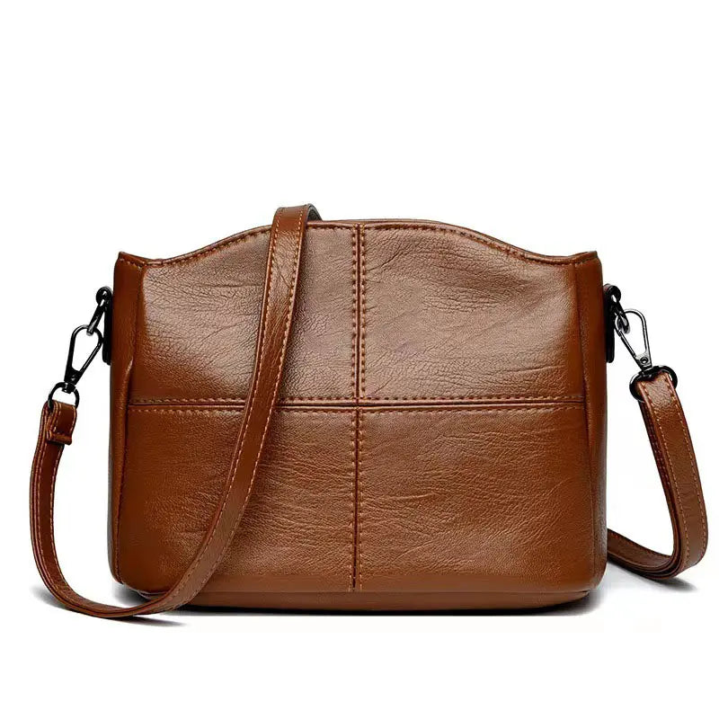🔥👜👜 Nowa torba na ramię ze skóry naturalnej, ręcznie robiona w stylu retro, nowoczesna i uniwersalna.
