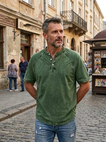 👔【S-4XL】 Swobodny i stylowy T-shirt męski, idealny na wiosnę i lato.