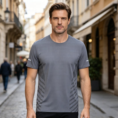 【🔥Oferta ograniczona czasowo】Krótki rękaw T-shirt z siateczki, rozciągliwy, casualowy ✅ Szybkoschnący design