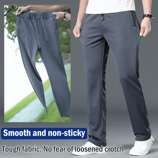 👖☀️【Letní nabídka 2025】【L–8XL】🔥Pánské letní business casual kalhoty – elastický pas, vhodné pro 45–135 kg
