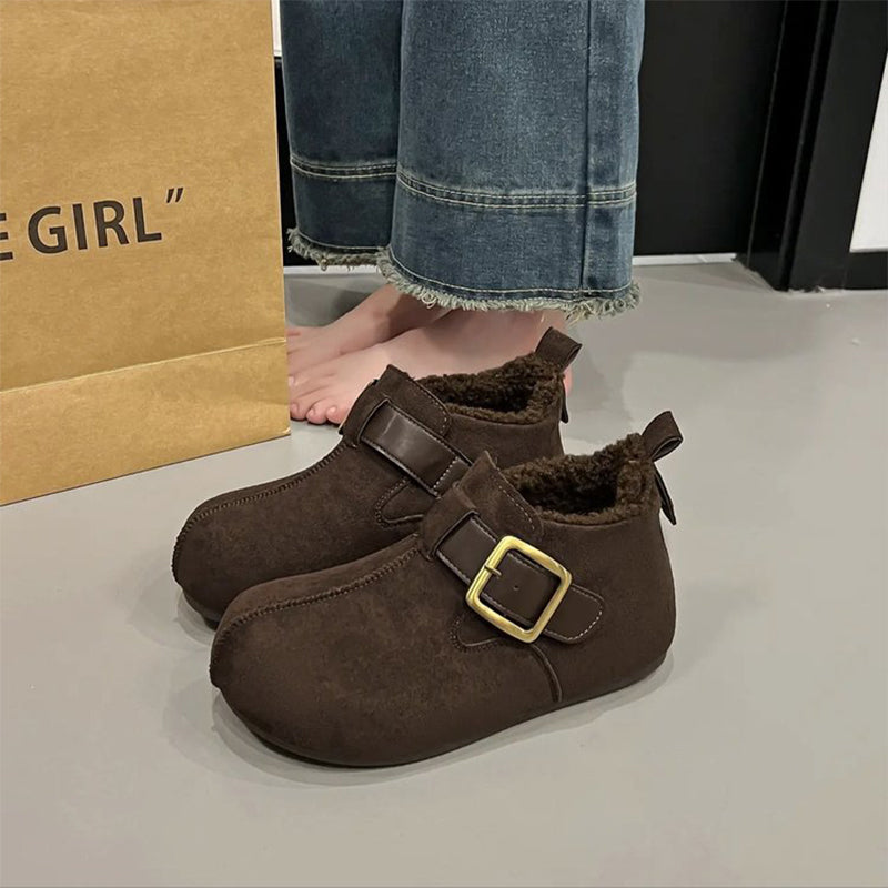 🔥【35–40】Nové módne a všestranné ležérne snehové čižmy s teplou podšívkou, retro štýl Birkenstock