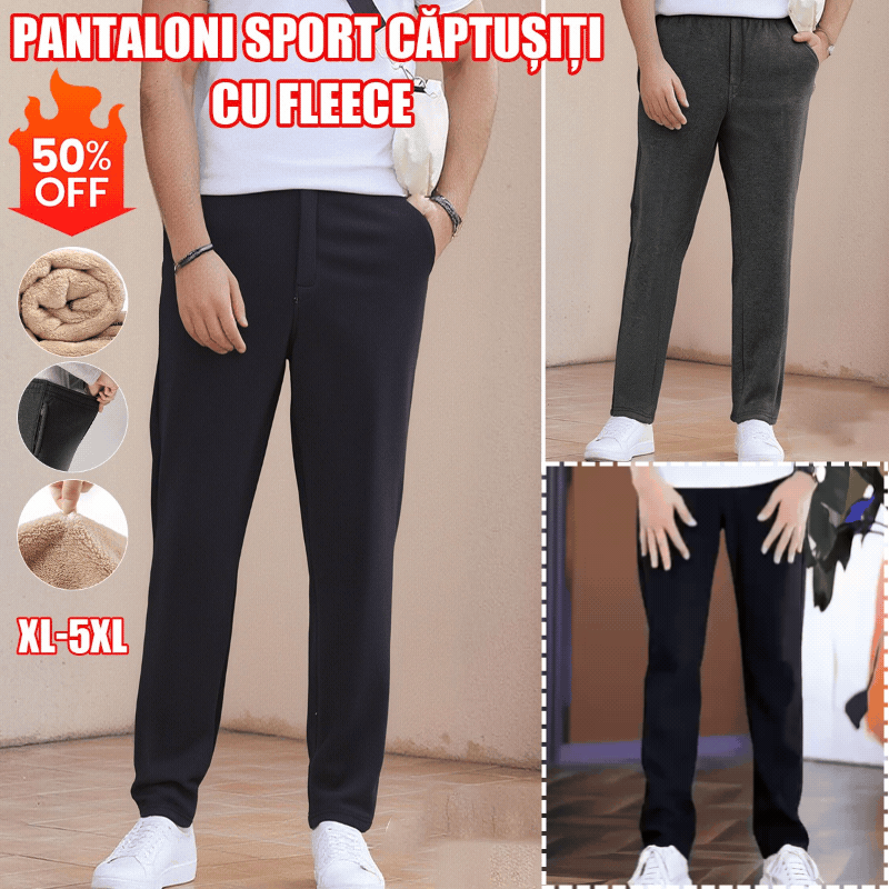 ⏳ 50% popust 🔥【XL-5XL】Moške zimske visokokakovostne nove volnene odebeljene hlače za prosti čas