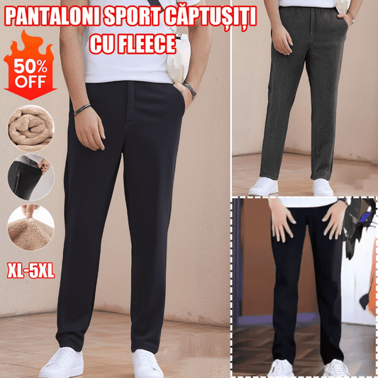 ⏳ 50% popust 🔥【XL-5XL】Moške zimske visokokakovostne nove volnene odebeljene hlače za prosti čas