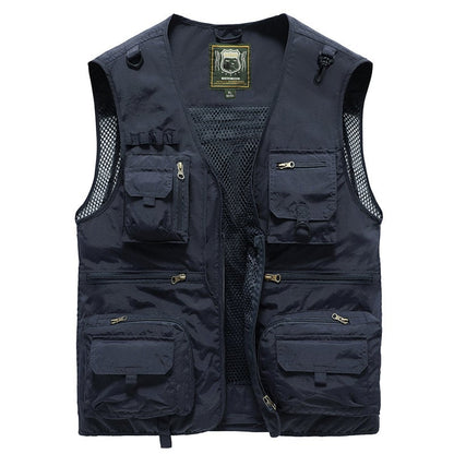 🔥【S-5XL】Nowoczesna kamizelka z wieloma kieszeniami, w stylu sportowo-codziennym, odpowiednia do aktywności na świeżym powietrzu latem