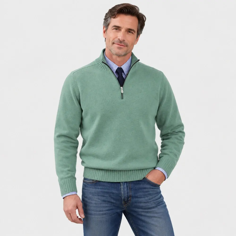 【L-5XL】Suéteres con cremallera, cálidos y populares para otoño e invierno