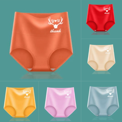 🔥Ostatni dzień promocji – rabat 50%  - ✨【Zestaw 6 części za 129 zł】Majteczki damskie wysokiego stanu z wysokiej jakości bawełny✨️ (45–95 kg)