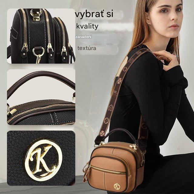 💟【ZĽAVA 50 %】👜2025 Nová malá štvorcová veľkokapacitná prenosná taška/taška na messenger