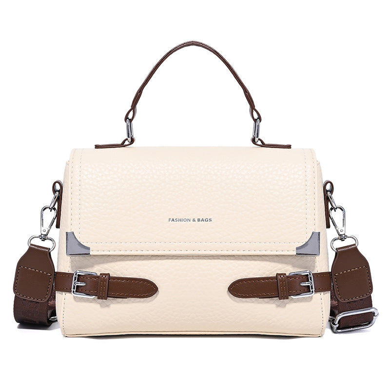 Nova minimalistična torba za čez ramo/čez telo velikega volumna iz pravega usnja v retro slogu