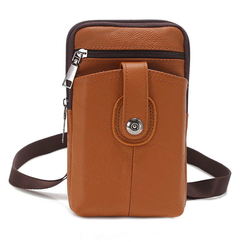 🏆【🔥Vroča razprodaja】Denarnica za mobilni telefon, vsestranska torba za čez ramo/čez telo iz pravega usnja, prenosna torba za na pot
