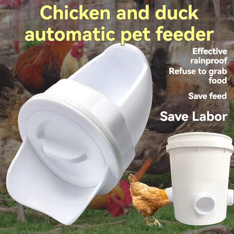 🐓🦆【Piercer + 5 etető】Az automatikus baromfietető eső- és rágcsálóálló