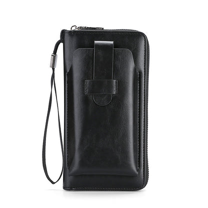 💼【Reducere de 50%】 Portofel multifuncțional pentru bărbați, realizat manual din piele naturală, în stil nou