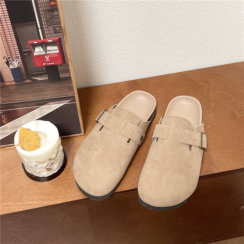 👡[Nov jesensko/zimski stil] [50 % popust] Zaprti copati, ženski čevlji z mehkim podplatom