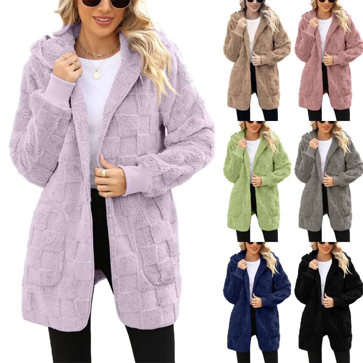 ☃️Obmedzená zľava 50 %❄️[S-5XL]🌸Novinka pre zimnú sezónu: Dámska voľnočasová bunda s kockovaným fleecom