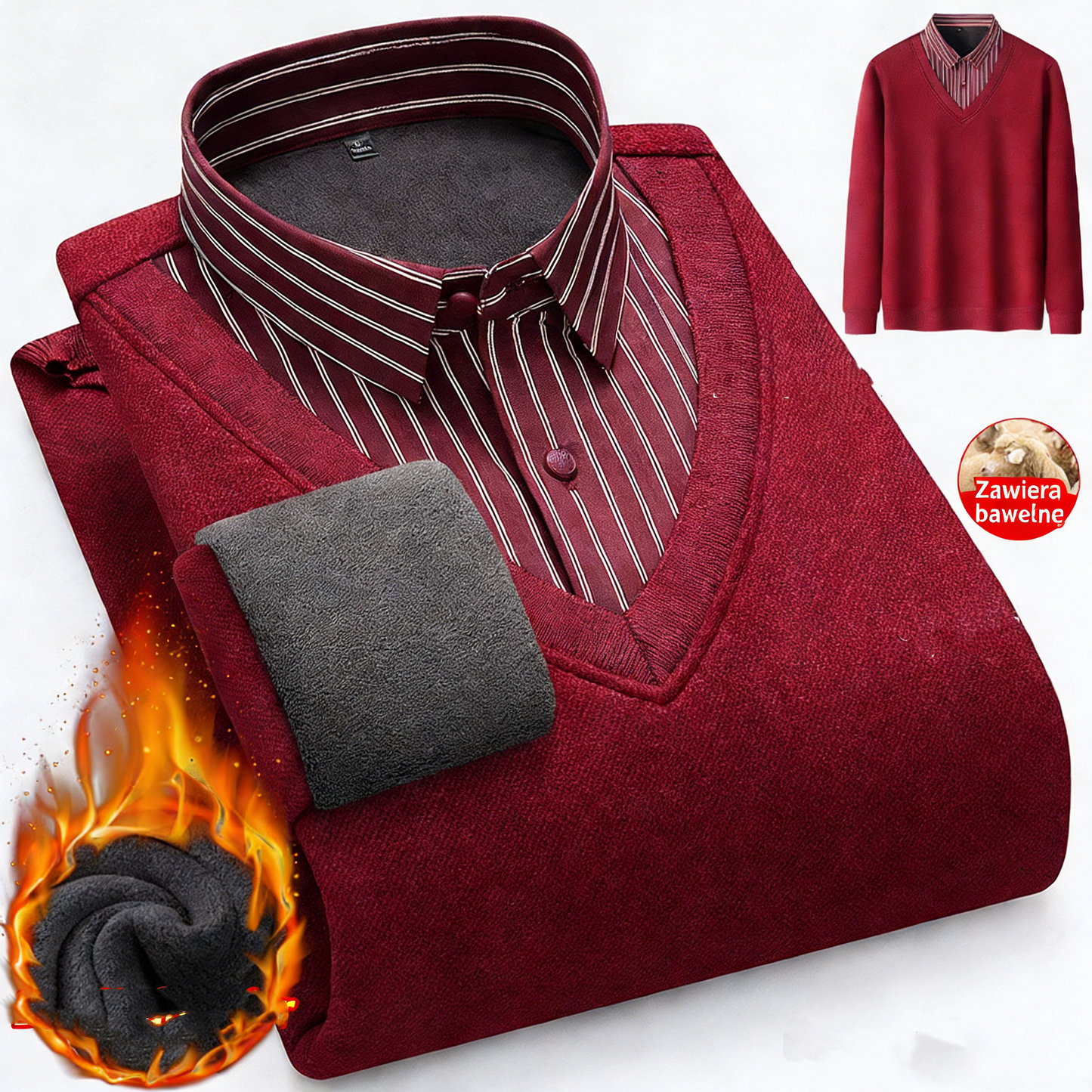 🔥【L-4XL】Nova moška zimska izolirana majica, udobna in vsestranska