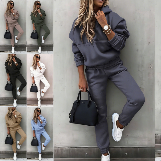 🍁【2-delni komplet】🍂 Elegantna dvodelna športna majica z dolgimi rokavi, ležerna, modna in udobna, idealna za vsakodnevno nošenje na prostem.