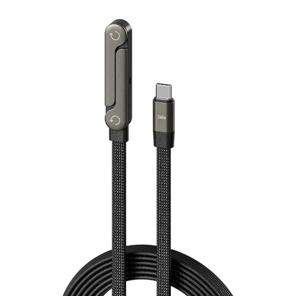 【Carga rápida】Cable de carga rápida 2 en 1 con soporte ajustable para teléfono ✅️Pago contra entrega