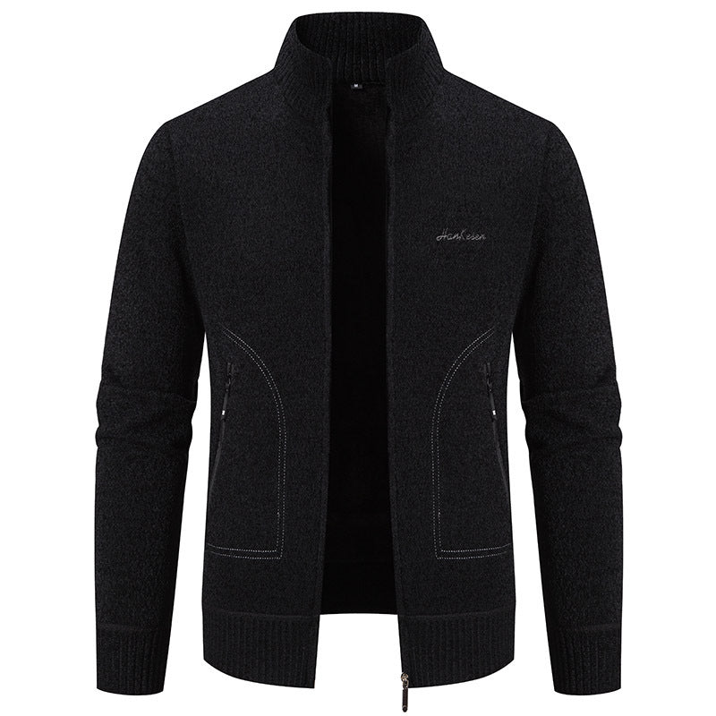 🔥【Forró akció】👔【M-4XL】Őszi és téli új férfi kabát magas gallérral és cipzárral, kiváló minőségű anyagból és temperamentumos, magas szabású szabással