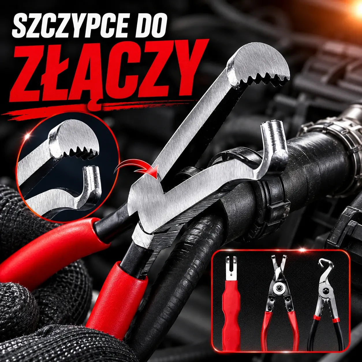 【3 sztuki】Zestaw wielofunkcyjnych szczypiec do napraw samochodowych