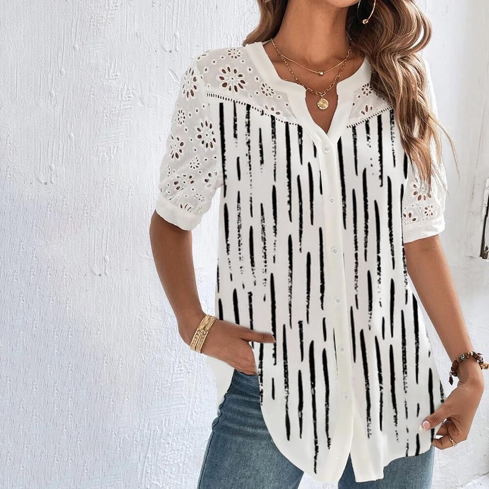 🎁 [S-5XL] Nove majice s kratkimi rokavi, cvetlični potiski, lepe in udobne