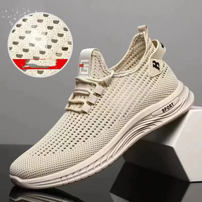 💥👞【39-45】2026 Wiosna i Jesień Nowe Wiosenne i Jesienne Wypoczynek Siatka Oddychająca Antypoślizgowe Męskie Buty Sportowe