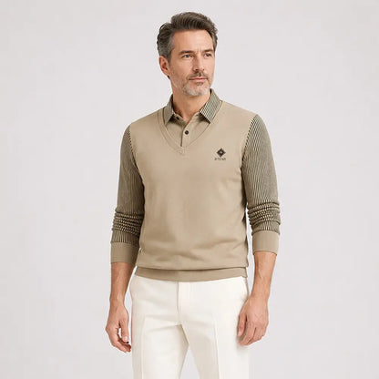 👔🔥【M-4XL】Nowa męska koszulka polo z kołnierzykiem i ociepleniem z polaru – kolekcja jesień/zima (duże rozmiary).