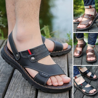 🌴👞【50% popust 🔥】【38–44】Moški poletni sandali iz pravega usnja, dvojna uporaba