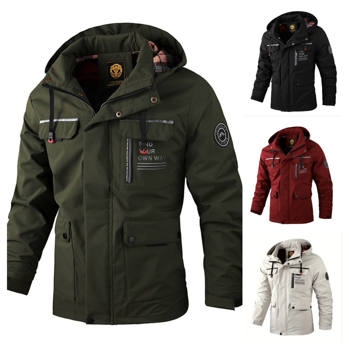 🔥【M~4XL】 2025 Nueva chaqueta de montañismo al aire libre impermeable a prueba de viento para hombres