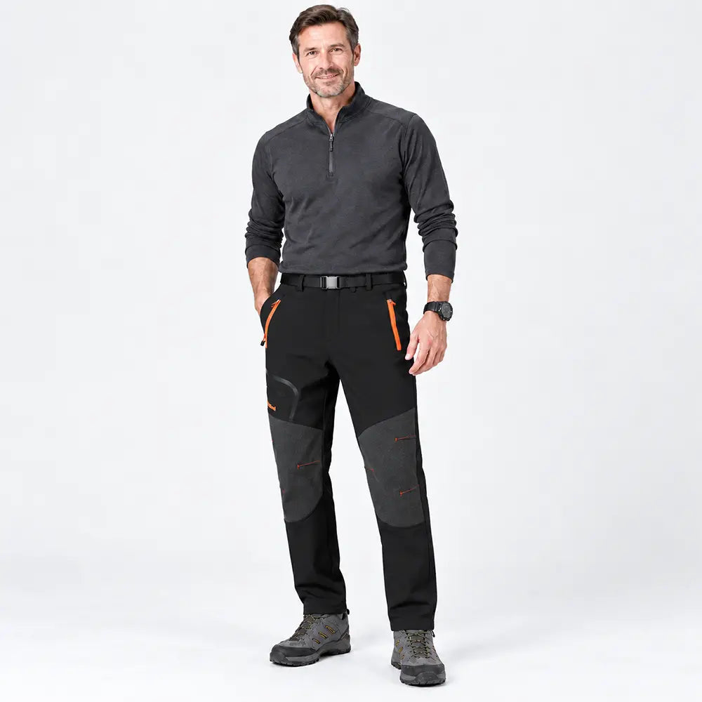 🏃‍♂️【S–5XL】2026 Nowe męskie spodnie outdoorowe na jesień i zimę – ciepłe, polarowe, wodoodporne i wiatroszczelne