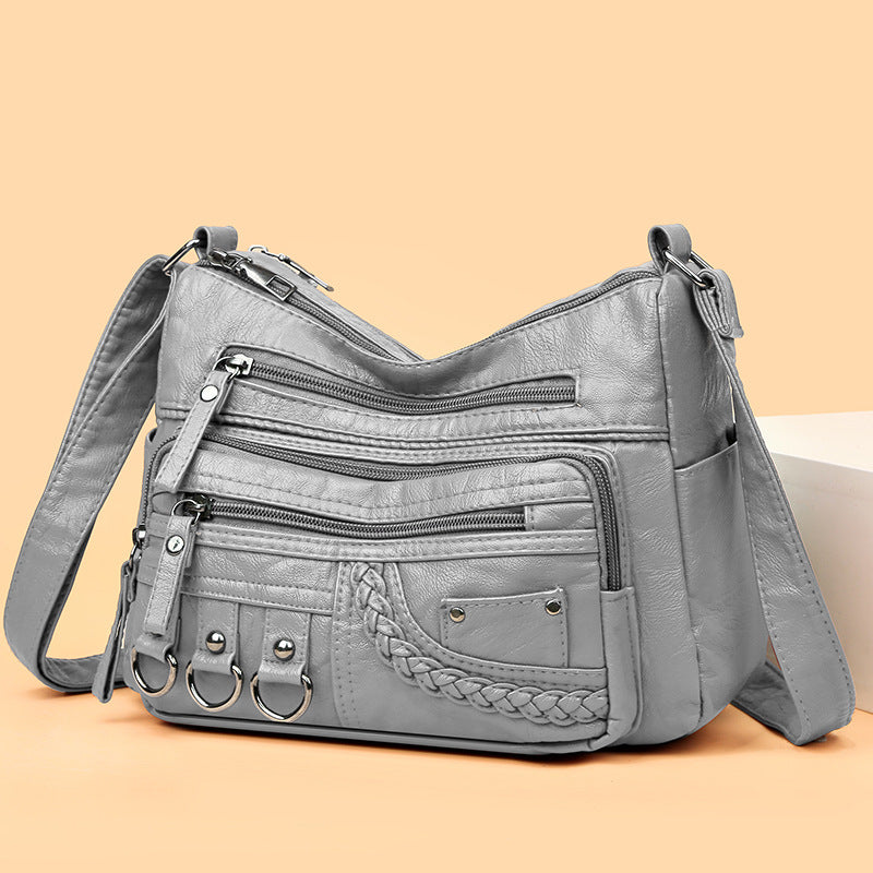 💥【50% zľava po obmedzenú dobu】👜2025 nová veľká mäkká kožená kabelka cez rameno/crossbody