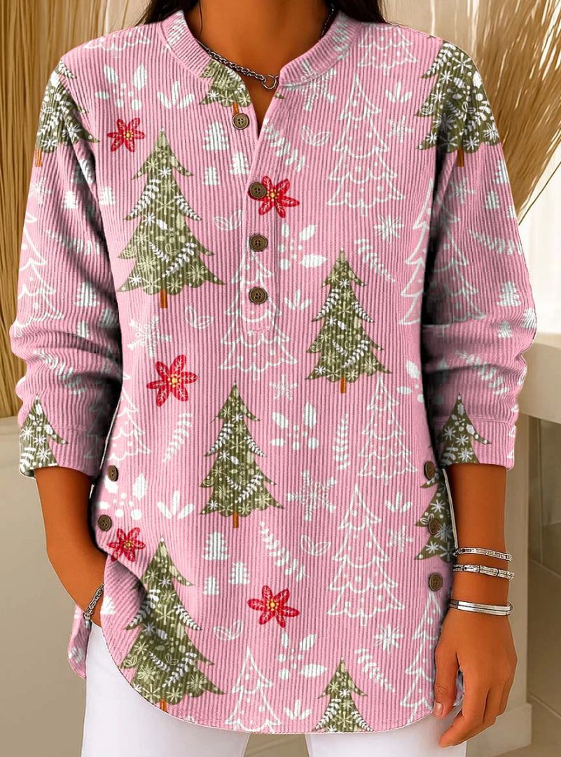 Dámsky jednofarebný ležérny voľný pletený sveter s dlhým rukávom a okrúhlym výstrihom (S-4XL)