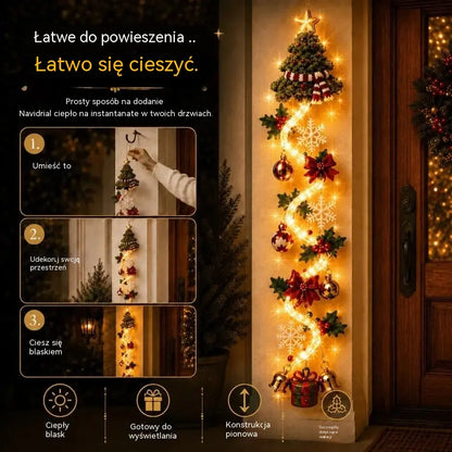 🎄🎃Ostatni dzień! 🎅Ciesz się 50% rabatem na podświetlane świąteczne dekoracje drzwi!
