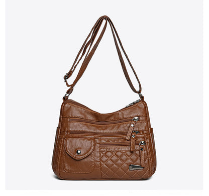 🔥 Zľava 50 % 👜 Dámska kabelka z mäkkej kože – priestranná, s viacerými priehradkami