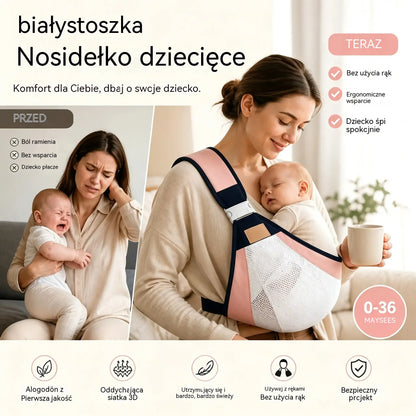 👶 Lekkie, ergonomiczne nosidełko dla dziecka | Idealne na spacery i podróże ✈️
