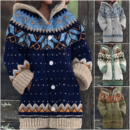 🔥 Ostatni dzień – 50% zniżki 🔥【S–5XL】✨ Nowy kolorowy sweter z kapturem na jesień i zimę