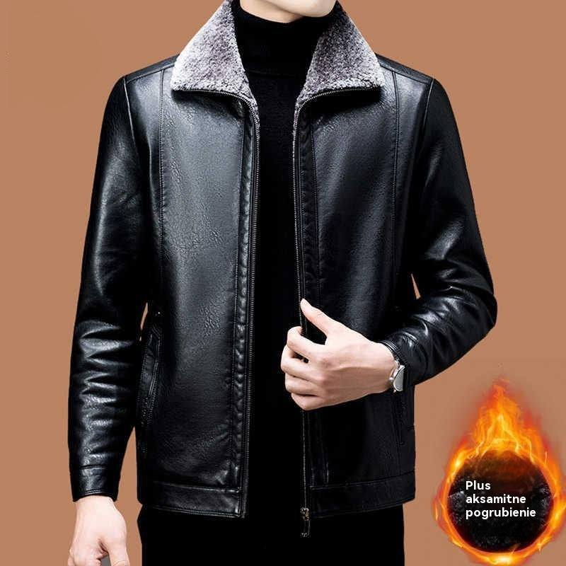 🔥【Kiárusítás】🔥【M-3XL】🖤2025 Férfi téli puha, vastag báránybőr kabát, hétköznapi viselet