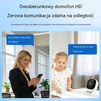 Kamera o wysokiej rozdzielczości z inteligentnym systemem nadzoru domu przez bezprzewodowe WiFi, noktowizorem w podczerwieni, dwukierunkowym interkomem i kamerą o wysokiej rozdzielczości.